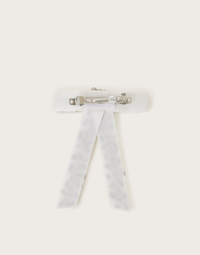 Gemstone Bow Hair Clip, , large