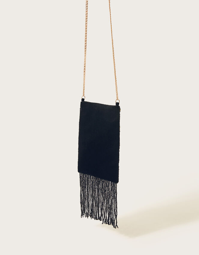 Fringe Phone Cross-Body Bag, , large