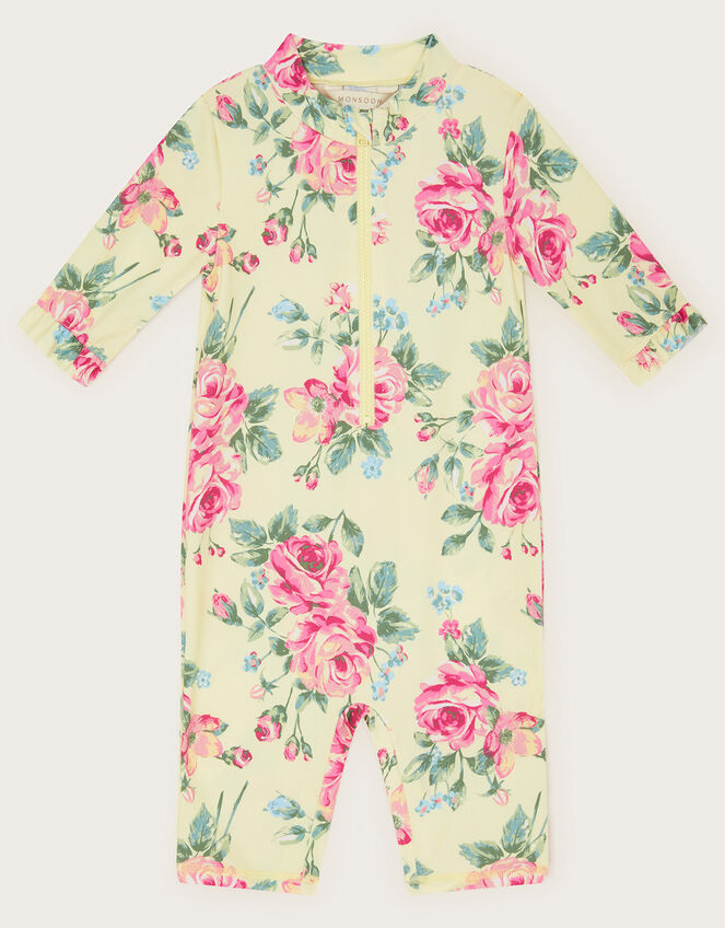 Baby Rose Surfsuit, Yellow (YELLOW), large