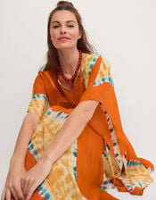 Sasha Artisanal Tie-Dye Midi Kaftan, , large