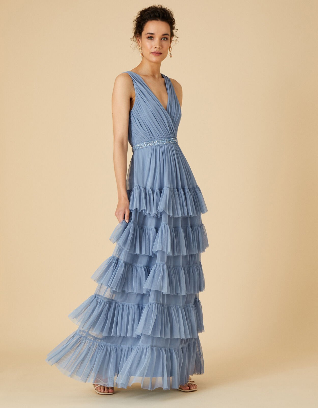 Maxi tiered discount dress