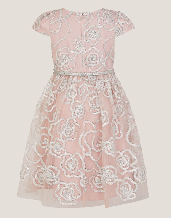 Rose Tinsel Party Dress, Pink (PINK), large