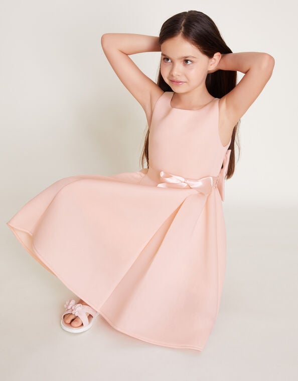 Molly Scuba Bridesmaid Dress, Pink (PINK), large