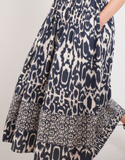 East Brenda Print Midi Dress, Blue (BLUE), large