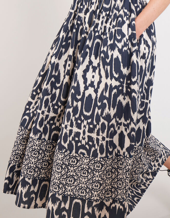 East Brenda Print Midi Dress, Blue (BLUE), large