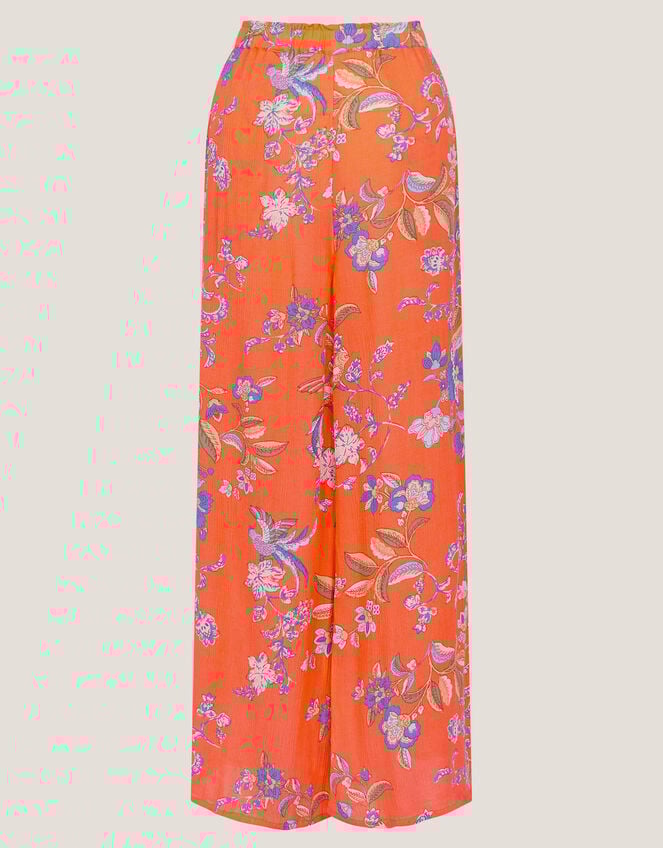 Kaia Floral Trousers , Orange (ORANGE), large