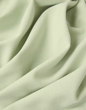 One-Shoulder Drape Skater Dress, Green (SAGE), large