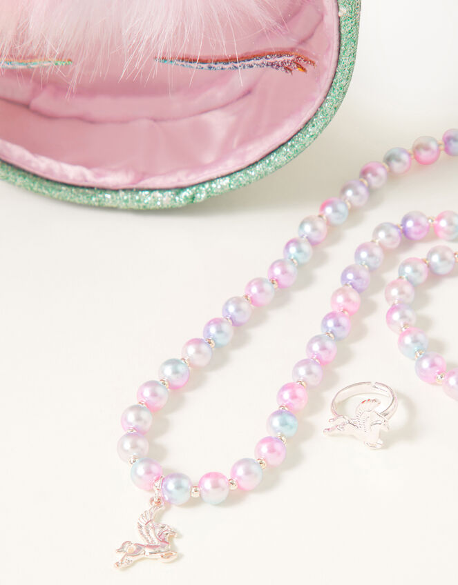 Cosmic Unicorn Mini Bag and Jewellery Set, , large