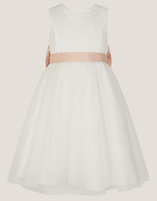 Lace Tulle Bridesmaid Dress, Ivory (IVORY), large