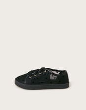 Polka Dot Princess Trainers , Black (BLACK), large