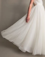 Gabriella Tulle Maxi Wedding Dress, Ivory (IVORY), large