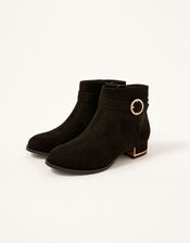 Diamante Heel Boots, Black (BLACK), large