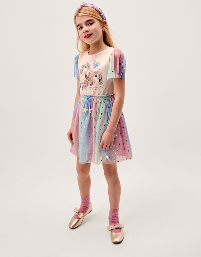 Monsoon x My Little Pony Disco Dress, Pink (PINK), large