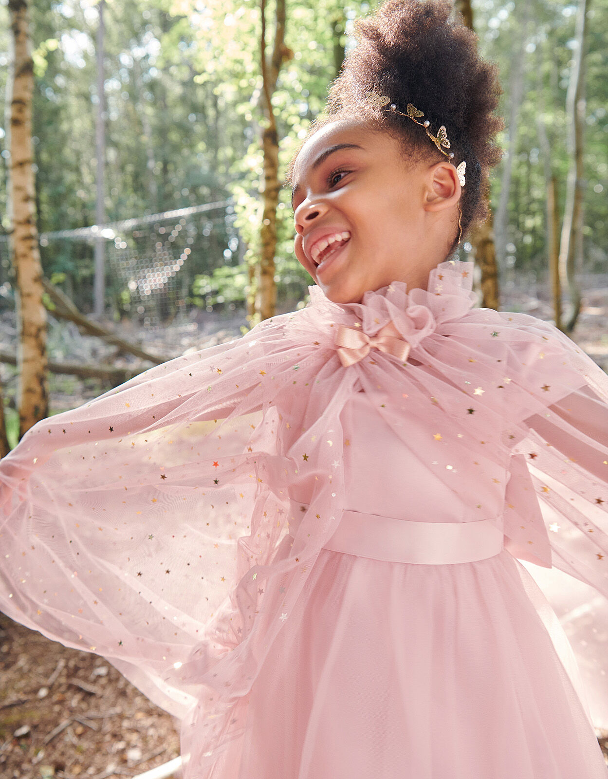 Girls dress on sale with cape