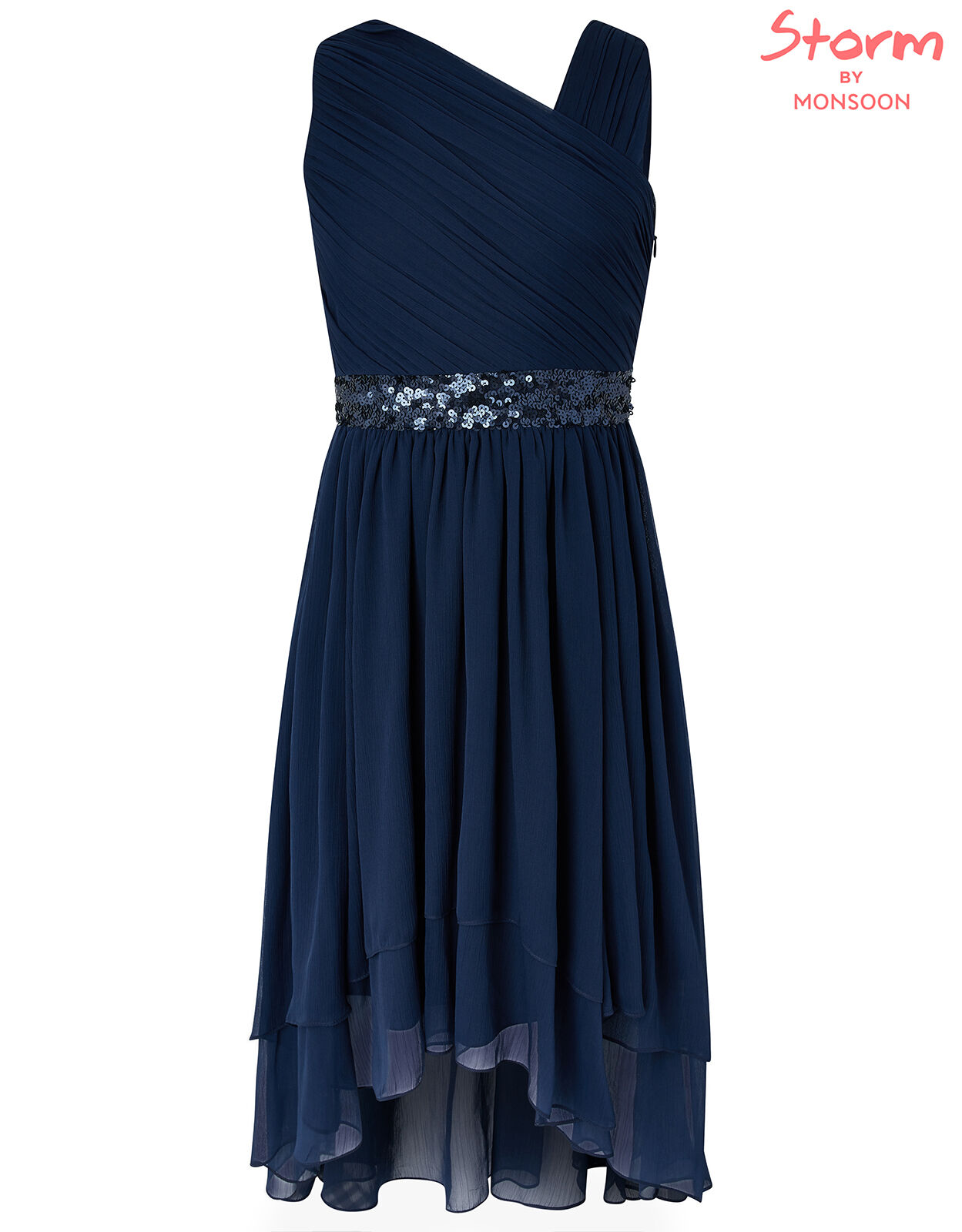 Monsoon storm abigail one shoulder dress outlet