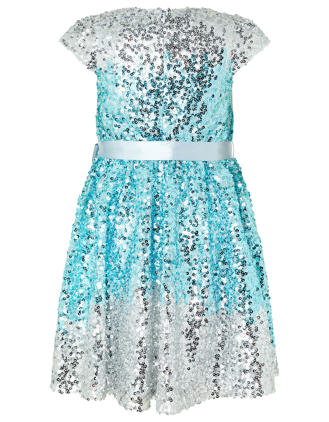 Irianne Blue Ombre Sequin Party Dress Blue Girls Dresses