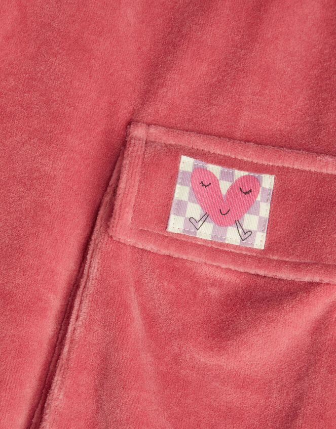 Velour Cargo Trousers, Pink (PINK), large