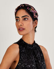 Embellished Star Knot Headband, , large