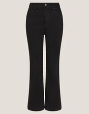 Cassie Kick Flare Jeans, Black (BLACK), large