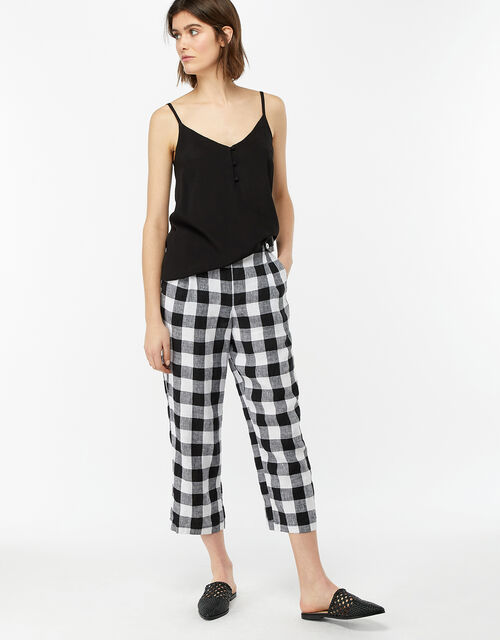 black button cami top