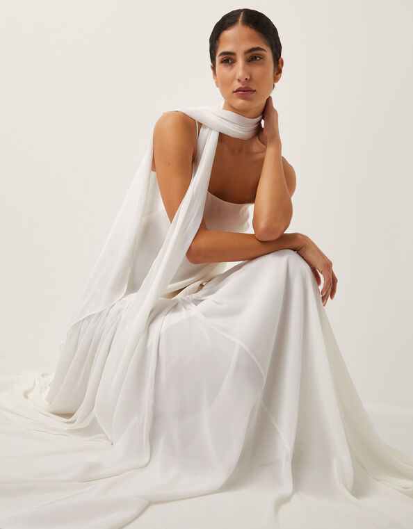 The India Edit Tara Drop Waist Maxi Dress, Ivory (IVORY), large