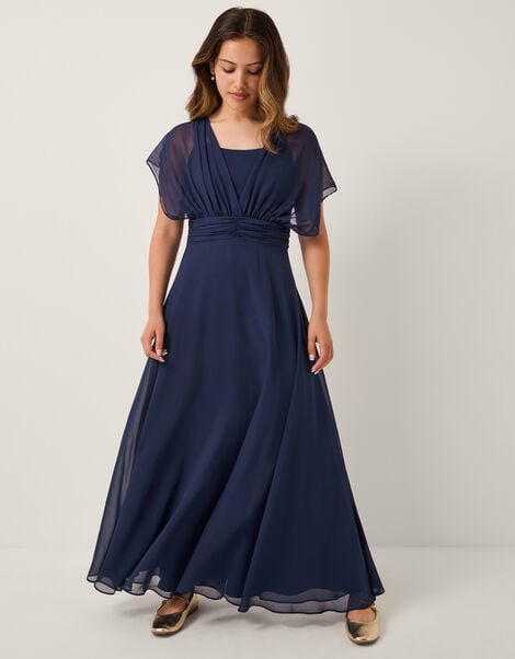 Maddison Multiway Chiffon Dress, Blue (NAVY), large