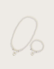 Bridesmaid Faux Pearl Jewelry Set, , large