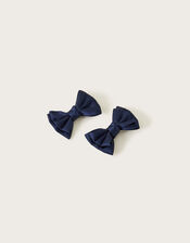 Bridesmaid Bow Hair Clip Set of Two, , large