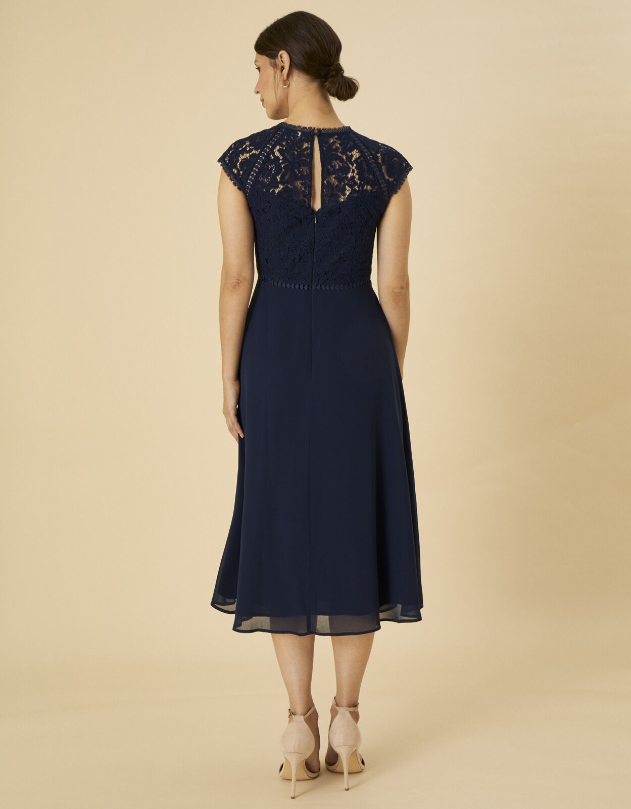 Lindsay Midi Dress Blue Evening Dresses Monsoon ROI