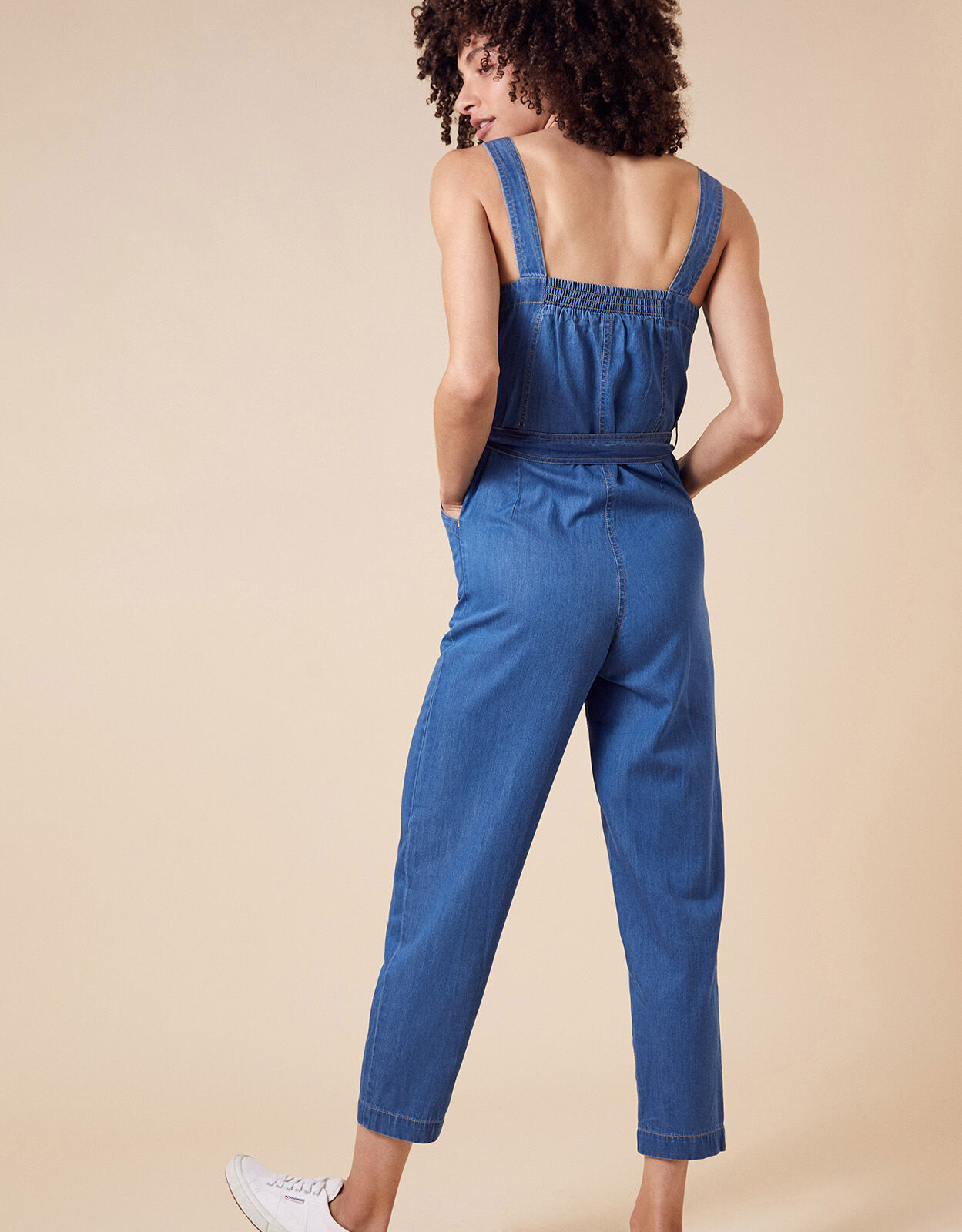 Monsoon denim jumpsuit shop