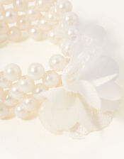Lace Pom Pearl Bracelet, , large