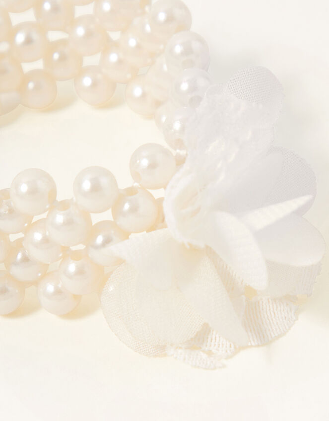 Lace Pom Pearl Bracelet, , large
