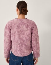 Hazel Floral Quilted Jacket, Pink (BLUSH), large