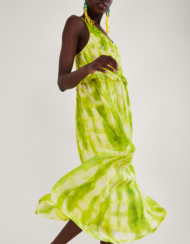 Dalila Tie Dye Dress, Green (BRIGHT GREEN), large