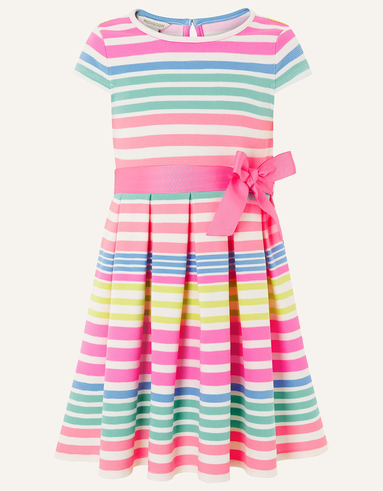 Monsoon ribbon stripe dress 2025