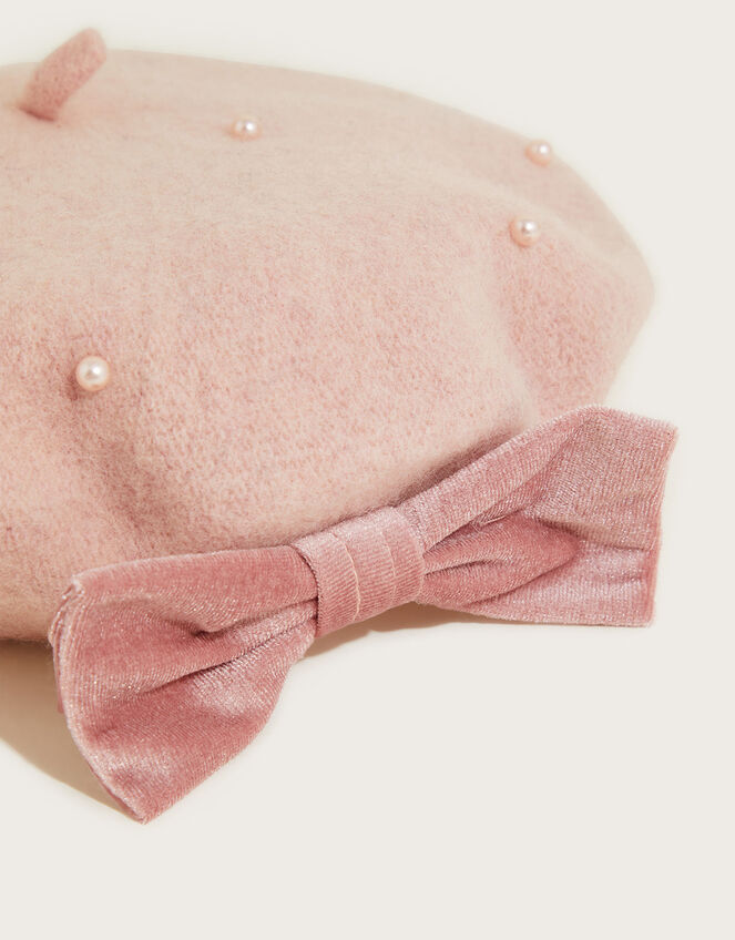 Emily Pearl Beret, Pink (PINK), large