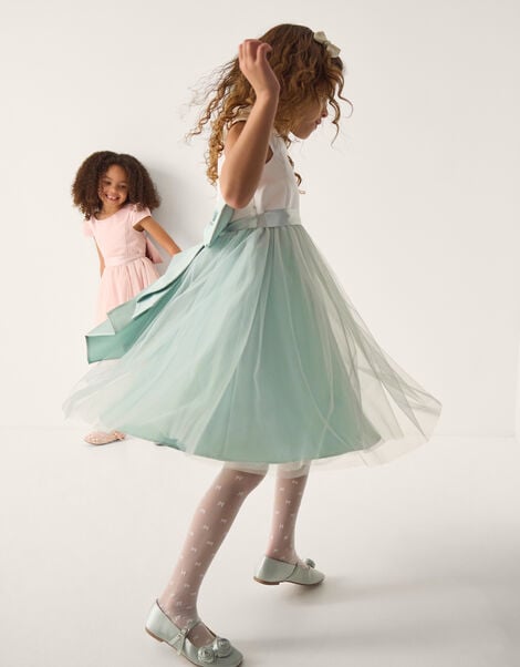 Tulle Bridesmaid Dress, Green (SAGE), large