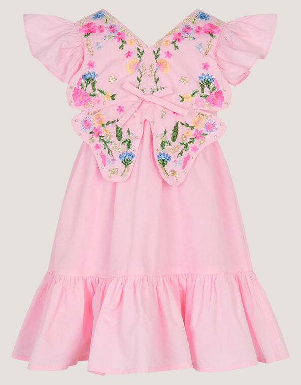 Baby Embroidered Butterfly Bodice Dress, Pink (PINK), large