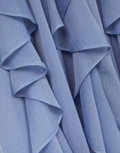 Arizona Halter Ruffle Prom Dress, Blue (PALE BLUE), large