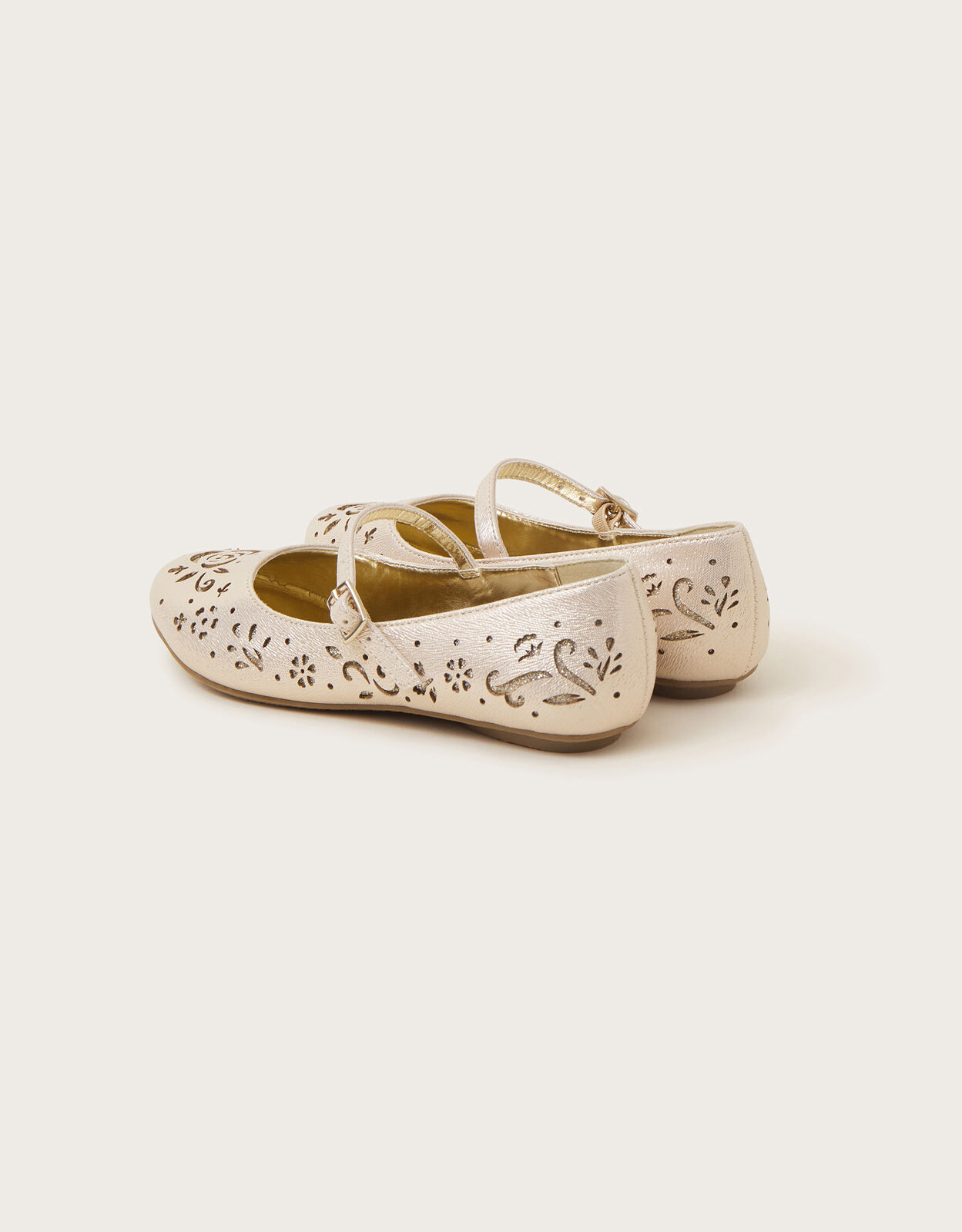 Gold flats on sale size 12
