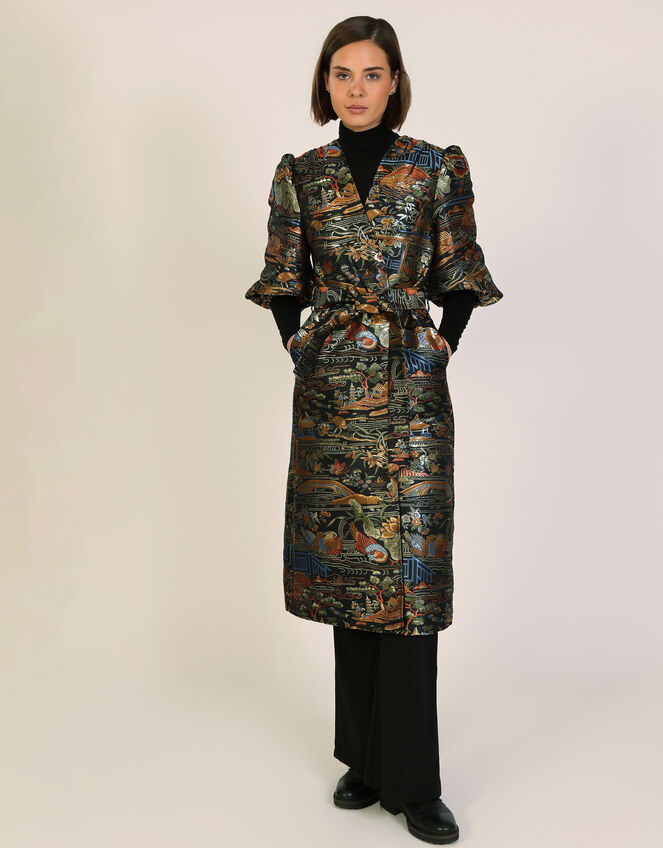 Traffic People Scenic Jacquard Duster Coat, Multi (MULTI), large