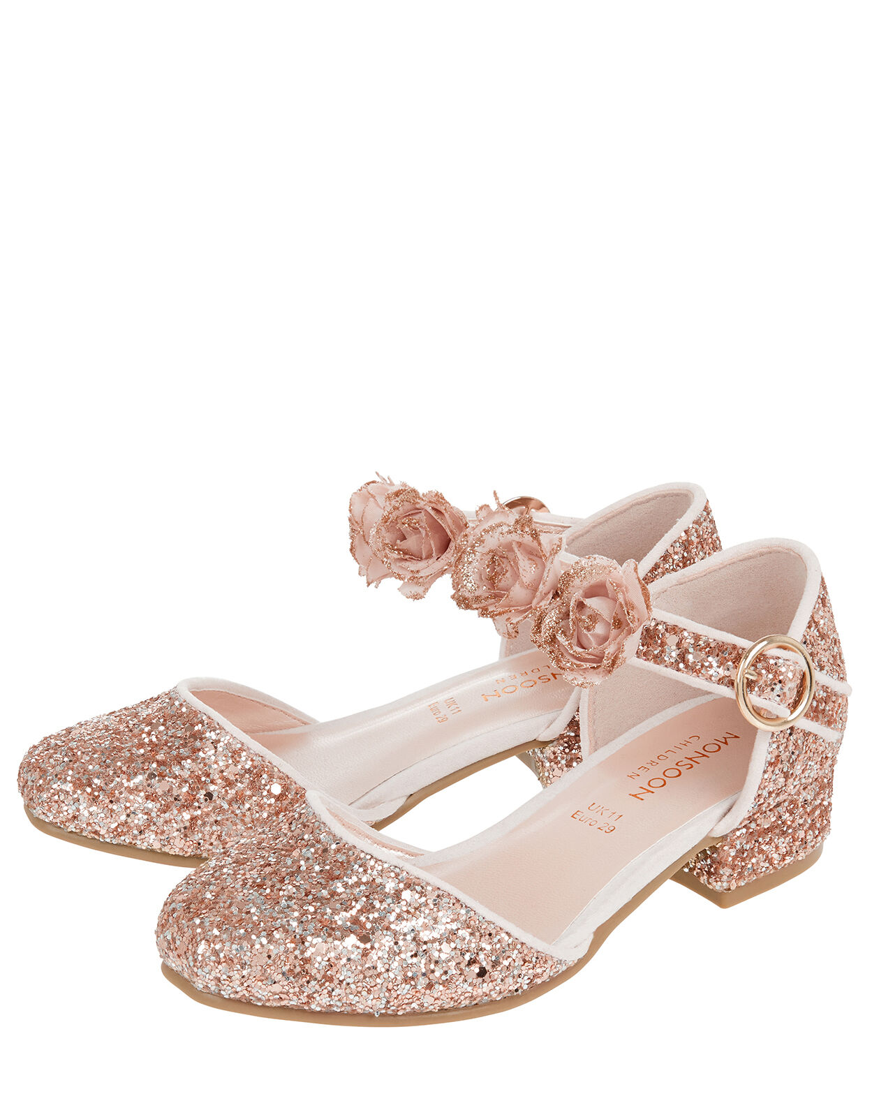 Childrens rose gold shoes clearance