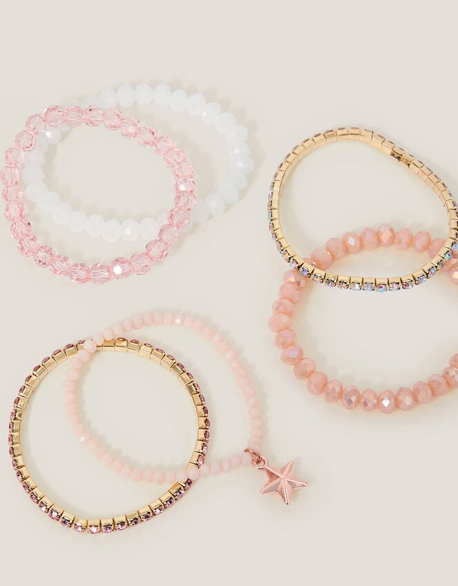 6-Pack Star Beaded Bracelets, , large