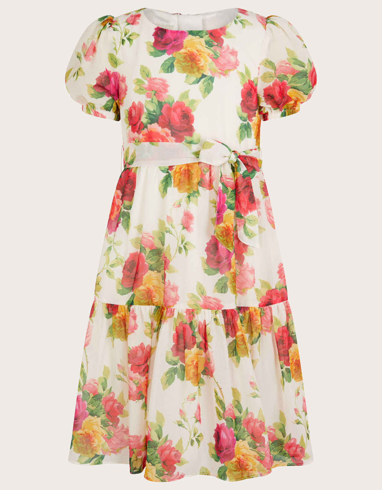 Rose Bloom Chiffon Maxi Dress Multi Girls Dresses Monsoon Global