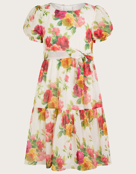 Rose Bloom Chiffon Maxi Dress Multi, Multi (MULTI), large