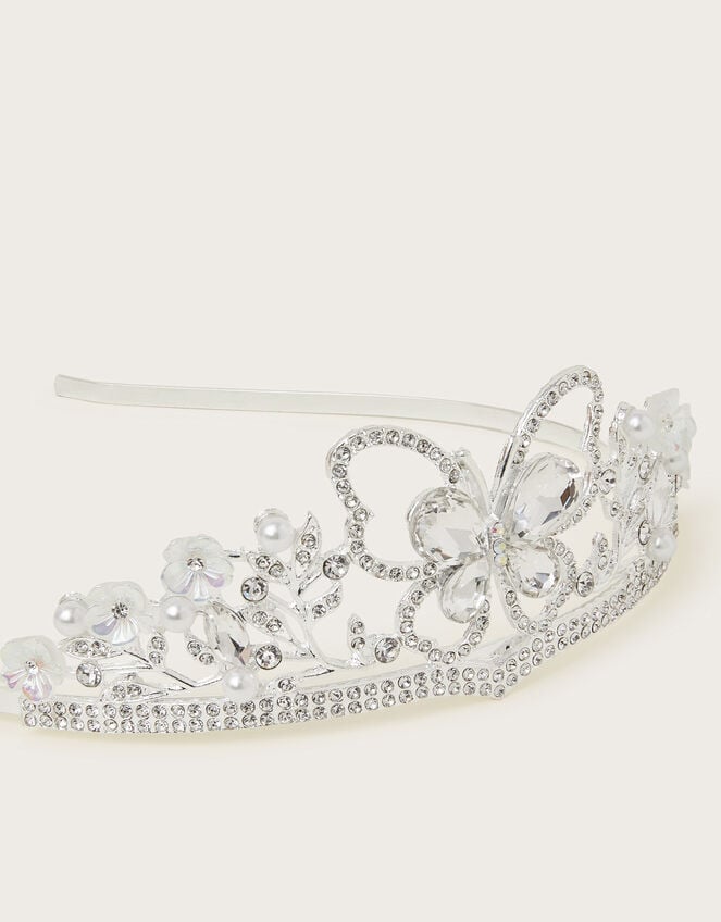 Jewel Butterfly Bridesmaid Tiara, , large