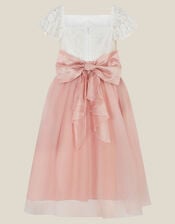 Isla Lace Tulle Bridesmaid Dress, Pink (PINK), large