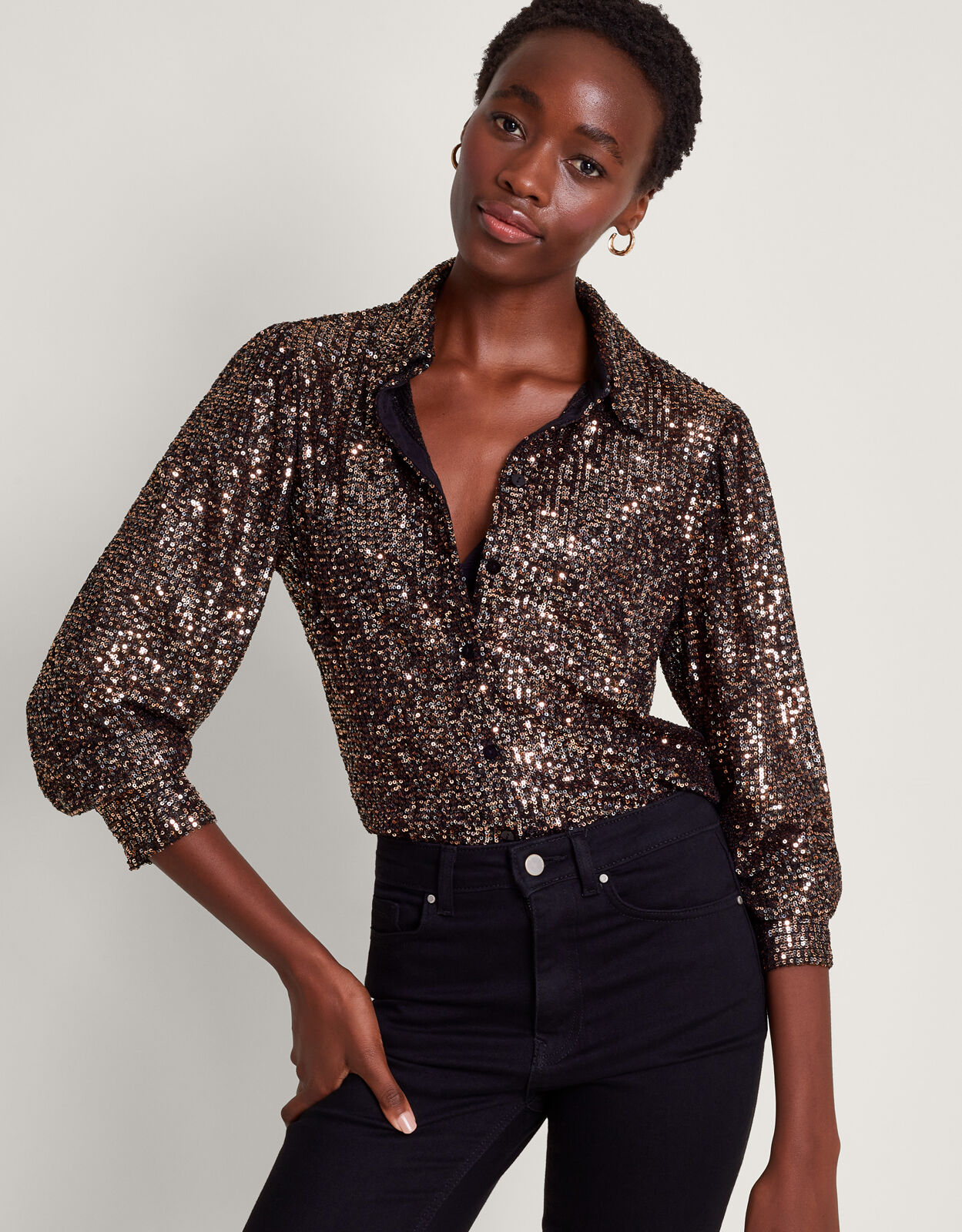 Silver dress hotsell shirt womens
