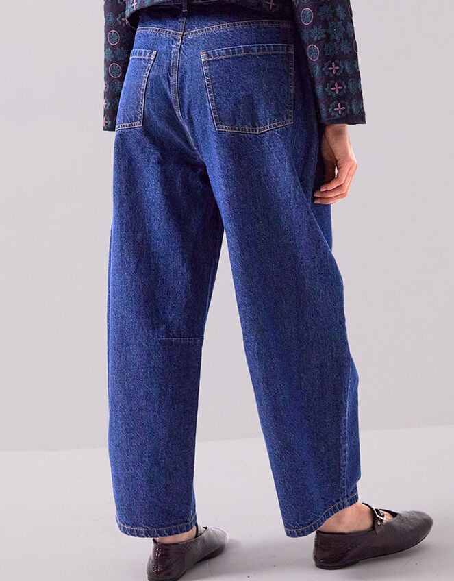 East Ozla Denim Barrel Trousers, Blue (DENIM), large