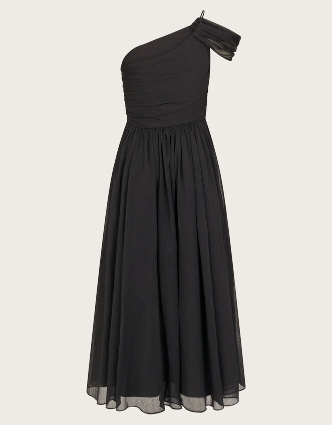 Texas One-Shoulder Prom Dress, Black (BLACK), large